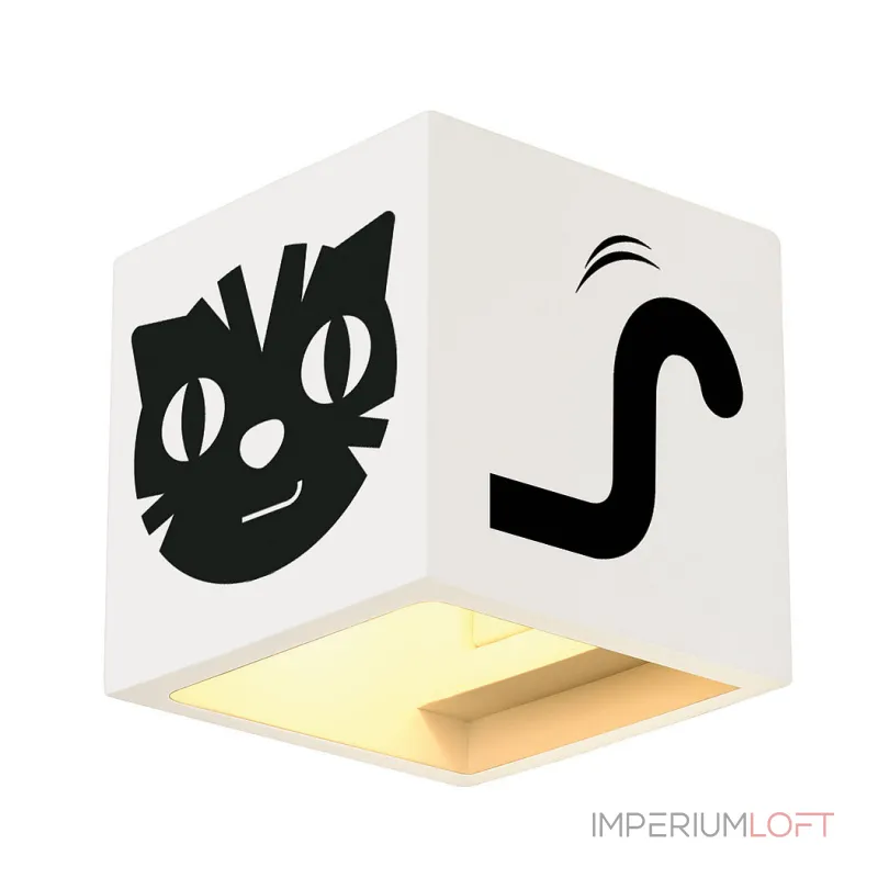 PLASTRA CUBE WL светильник настенный для лампы QT14 G9 42Вт макс., белый гипс