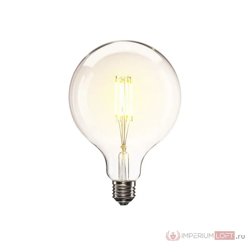 LED E27 G125 источник света LED, 220В, 8Вт, 330°, 2700K, 806лм, диммируемый, прозрачная колба от ImperiumLoft