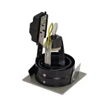 INDI REC 1S GU10 светильник встраиваемый для лампы GU10 50Вт макс., серебристый / черный