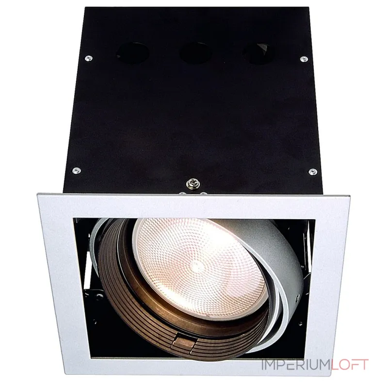 AIXLIGHT® PRO, 1 FRAME корпус с рамкой для 1-го светильникa MODULE, серебристый / черный