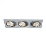 NEW TRIA 3 DL SET светильник с 3 COB LED по 6Вт (30Вт), 3000К, 2500lm, 38°, с бл. питания, алюминий