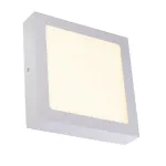 SENSER SQUARE 14W светильник накладной 230V c SMD LED 14Вт (18Вт), 3000K, 840lm, c БП, серебристый
