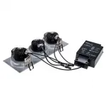 NEW TRIA 3 DL SET светильник с 3 COB LED по 6Вт (30Вт), 3000К, 2500lm, 38°, с бл. питания, алюминий