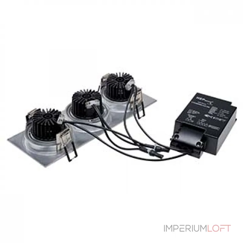 NEW TRIA 3 DL SET светильник с 3 COB LED по 6Вт (30Вт), 3000К, 2500lm, 38°, с бл. питания, алюминий NEW TRIA 3 DL SET светильник с 3 COB LED по 6Вт (30Вт), 3000К, 2500lm, 38°, с бл. питания, алюминий