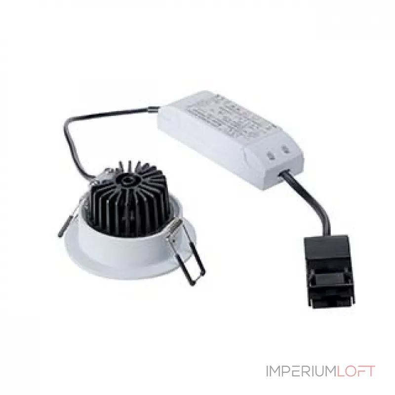 NEW TRIA 68 LED ROUND SET светильник с COB LED 9Вт (12Вт), 3000К, 800lm, 38°, с бл. питания, белый NEW TRIA 68 LED ROUND SET светильник с COB LED 9Вт (12Вт), 3000К, 800lm, 38°, с бл. питания, белый