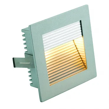 FLAT FRAME, CURVE светильник встраиваемый для лампы QT9 G4 20Вт макс., серебристый/ алюминий