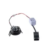 NEW TRIA MINI DL ROUND SET, светильник с LED 2.2Вт, 3000K, 30°, 143lm, с блоком питания, черный