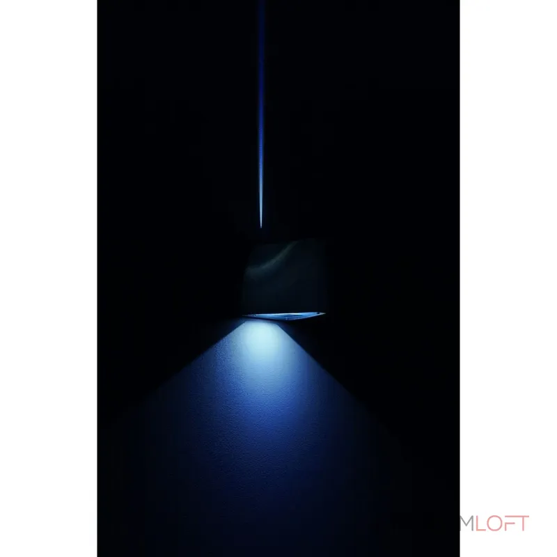 TENDA LED светильник настенный IP44 с 2-мя PowerLED по 3.3Вт (8Вт), 6500K, 340lm, матир. алюминий