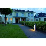 ARROCK SLOT GU10 светильник IP44 для LED GU10 4Вт макс., "соль&перец" / сталь