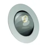 GILALED светильник встраиваемый 700mA c PowerLED 3Вт, 3000K, 135lm и синим LED 0.06Вт, серебристый