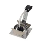 NEW TRIA 1 GU10 PLT светильник встраиваемый для лампы GU10 50Вт макс., матированный алюминий