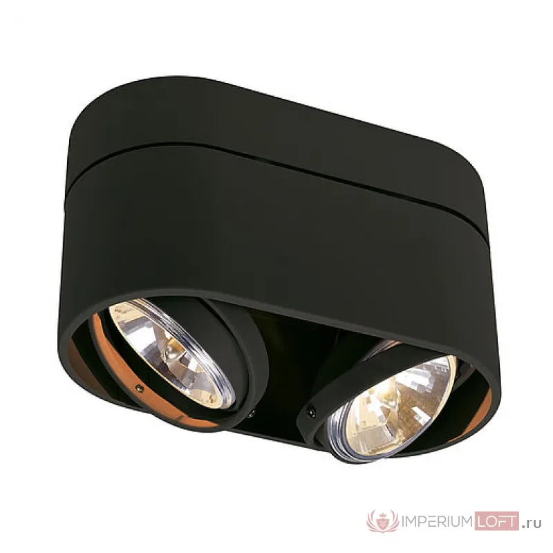 KARDAMOD ROUND QRB DOUBLE светильник накладной для ламп QRB111 2x50Вт макс., черный от ImperiumLoft