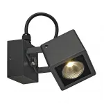 NAUTILUS SQUARE LED WL светильник накладной IP54 с COB LED 6.7Вт (9Вт), 3000K, 520lm, 45°, антрацит