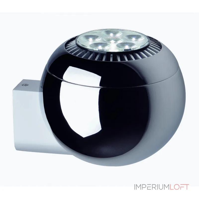LIGHT EYE BALL светильник настенный для лампы ES111 75Вт макс., хром / белый