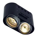 AIXLIGHT® PRO, 2 FRAMELESS ROUND корпус без рамки для 2-x светильников MODULE, черный