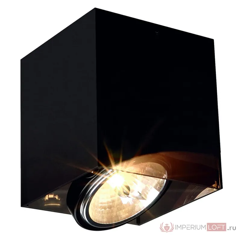 ACRYLBOX QRB111 SINGLE светильник накладной с ЭПН для лампы QRB111 50Вт макс., черный от ImperiumLoft