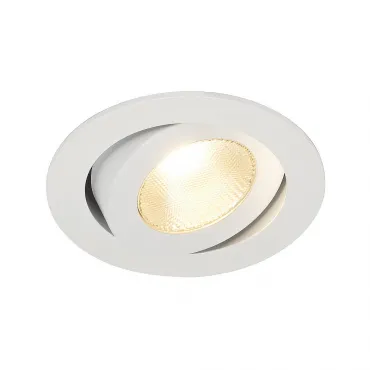 CONTONE® TURNO ROUND светильник встраиваемый с COB LED 13Вт (16Вт), 3000К-2000К, 890lm, с БП, белый