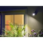 NAUTILUS SQUARE LED WL светильник накладной IP54 с COB LED 6.7Вт (9Вт), 3000K, 520lm, 45°, антрацит