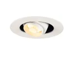 ILU LED светильник встраиваемый 350mA c LED 1Вт, 3000К, 55lm, 24°, с мини-штекером, белый