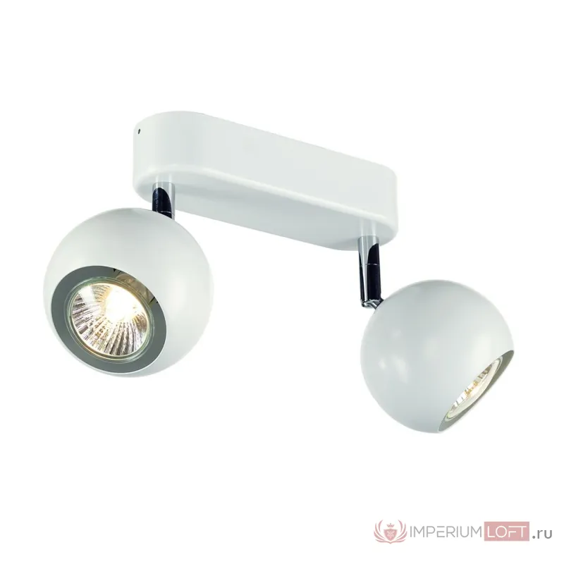 LIGHT EYE 2 GU10 светильник накладной для 2-х ламп GU10 по 50Вт макс., белый / хром от ImperiumLoft