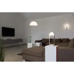 BRENDA TL-2 свет-к настольный с LED 5.4Вт, 3000K, 460lm, USB, беспроводная зарядка, алюминий/белый