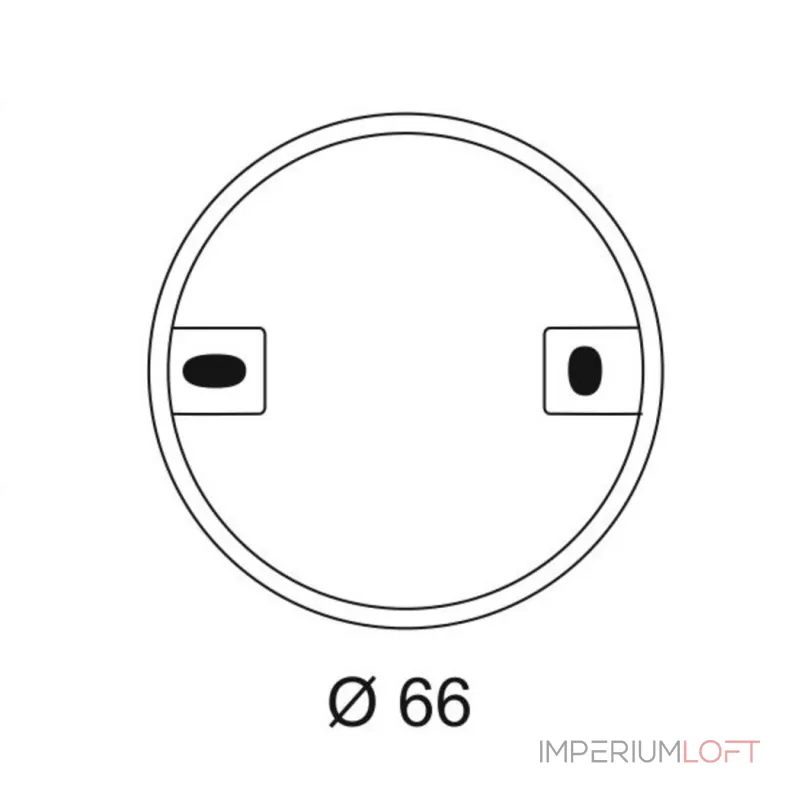 DL 126 LED, корпус накладного монтажа, круглый, хром