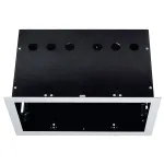 AIXLIGHT® PRO, 2 FRAME корпус с рамкой для 2-x светильников MODULE, серебристый / черный