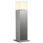 SQUARE POLE 60 светильник IP44 для лампы E27 20Вт макс., матированный алюминий/ белый