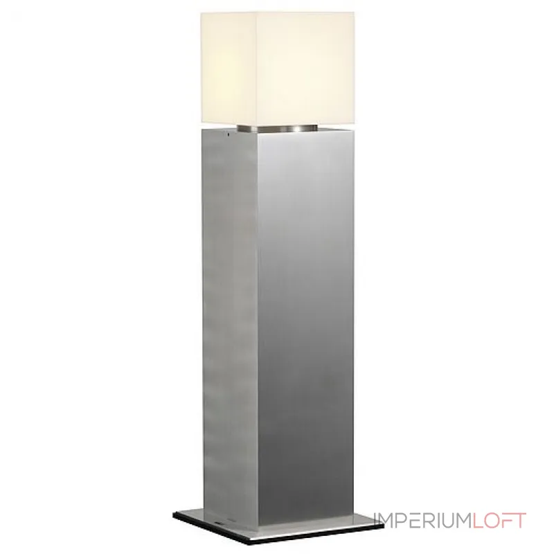 SQUARE POLE 60 светильник IP44 для лампы E27 20Вт макс., матированный алюминий/ белый