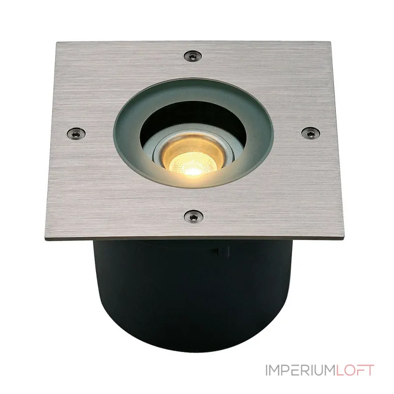 WETSY LED DISK 300 SQUARE светильник встраиваемый IP67 c LED Disk 7.7Вт, 2700K, 300lm, сталь