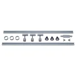 1PHASE-TRACK, комплект из 2-х шинопров. 1м, 3-х свет-ков PURI с LED 4.3Вт, аксессуаров, серебристый от ImperiumLoft