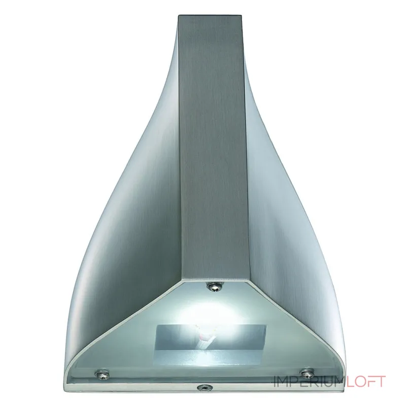 TENDA LED светильник настенный IP44 с 2-мя PowerLED по 3.3Вт (8Вт), 6500K, 340lm, матир. алюминий
