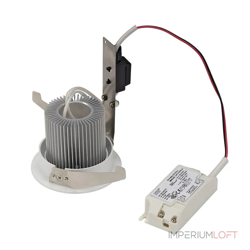 CONTONE® TURNO ROUND светильник встраиваемый с COB LED 13Вт (16Вт), 3000К-2000К, 890lm, с БП, белый CONTONE® TURNO ROUND светильник встраиваемый с COB LED 13Вт (16Вт), 3000К-2000К, 890lm, с БП, белый