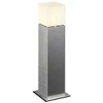 SQUARE POLE 60 светильник IP44 для лампы E27 20Вт макс., матированный алюминий/ белый