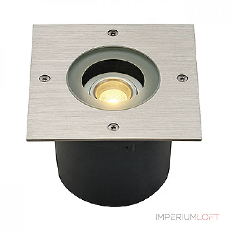 WETSY LED DISK 300 SQUARE светильник встраиваемый IP67 c LED Disk 7.7Вт, 2700K, 300lm, сталь