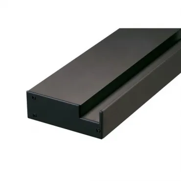 GLENOS ОСНОВАНИЕ 100 для крепления профиля GLENOS Pro-2020, 1 m, с наконечниками (2шт.), черный