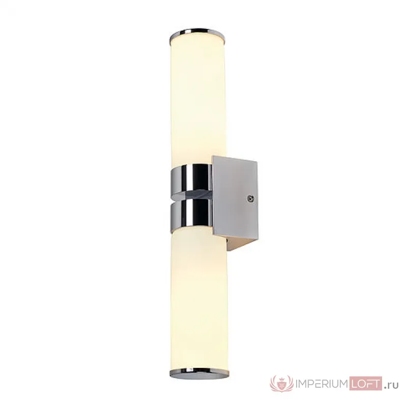 CAMARA DOUBLE светильник настенный IP44 для 2-х ламп E14 по 60Вт макс., хром / стекло белое от ImperiumLoft
