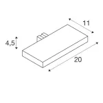 DORISA LED 20 светильник для зеркала IP44 с LED 6.6Вт, 4000К, 310лм, хром