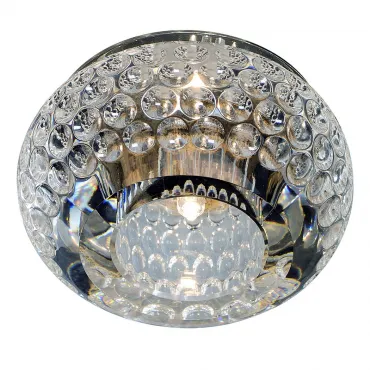 CRYSTAL 8 светильник встраиваемый для лампы QT9 G4 20Вт макс., стекло прозрачное кристаллическое от ImperiumLoft