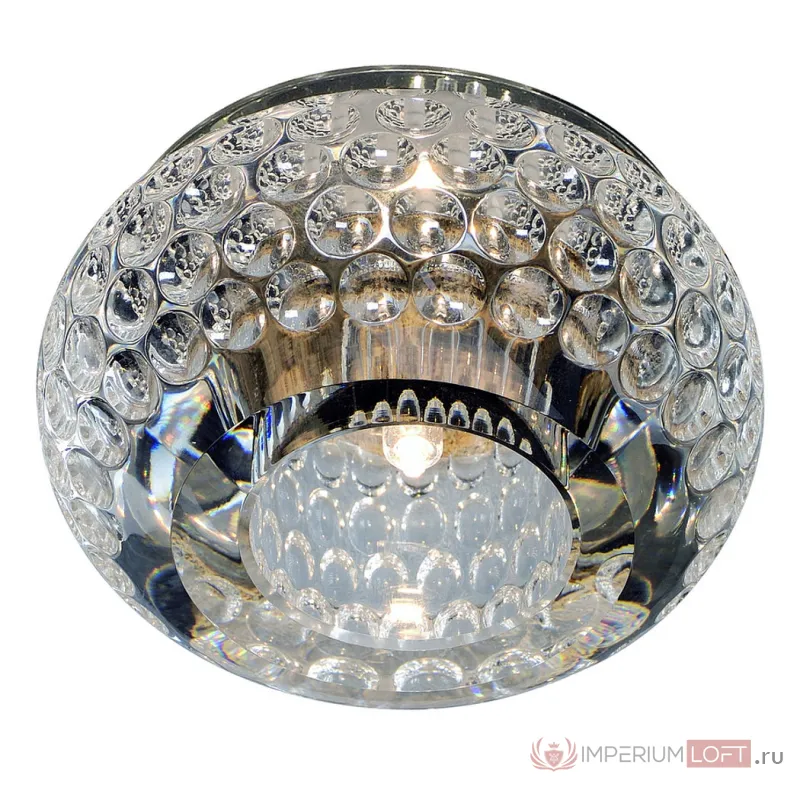 CRYSTAL 8 светильник встраиваемый для лампы QT9 G4 20Вт макс., стекло прозрачное кристаллическое от ImperiumLoft
