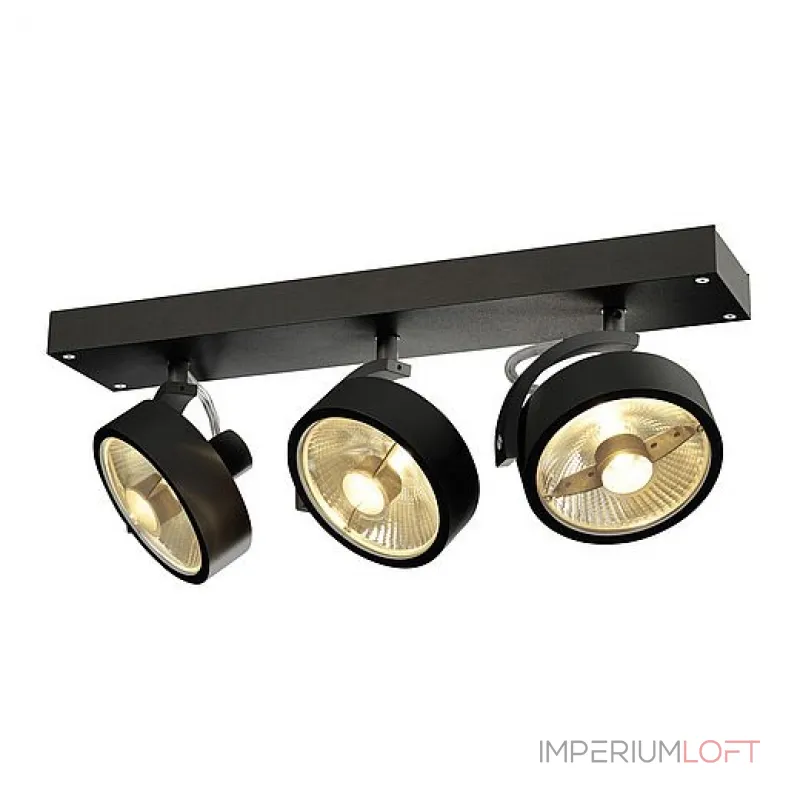 KALU 3 ES111 светильник накладной для 3-х ламп ES111 по 75Вт макс., черный