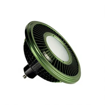 LED ES111 источник света CREE XB-D LED, 230В, 17.5Вт, 140°, 2700K, 750lm, CRI80, димм, зелен. корпус