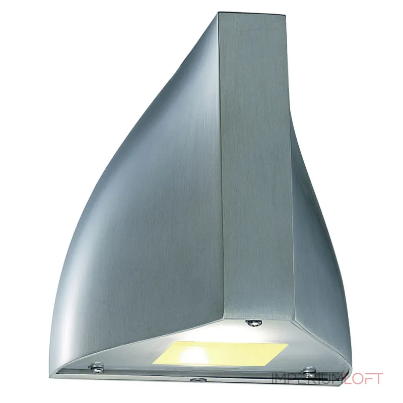 TENDA LED светильник настенный IP44 с 2-мя PowerLED по 3.3Вт (8Вт), 3000K, 340lm, матир. алюминий