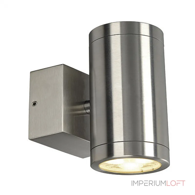 ASTINA STEEL LED светильник настенный IP44 c PowerLED 2x 3Вт (8.7Вт), 3000К, 510lm, сталь