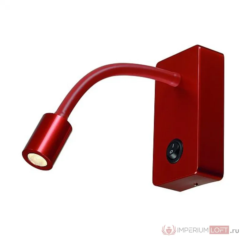 PIPOFLEX светильник накладной с выключателем и PowerLED 4Вт (4.6Вт), 3000К, 200lm, красный от ImperiumLoft