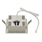 FRAME CURVE LED светильник встраиваемый с PowerLED 1Вт, 3000K, 350mA, 90lm, белый/ алюминий