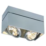 KARDAMOD SQUARE QRB DOUBLE светильник накладной для ламп QRB111 2x50Вт макс., серебристый