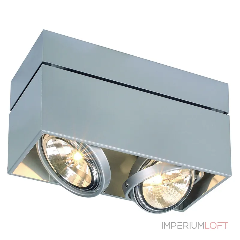 KARDAMOD SQUARE QRB DOUBLE светильник накладной для ламп QRB111 2x50Вт макс., серебристый