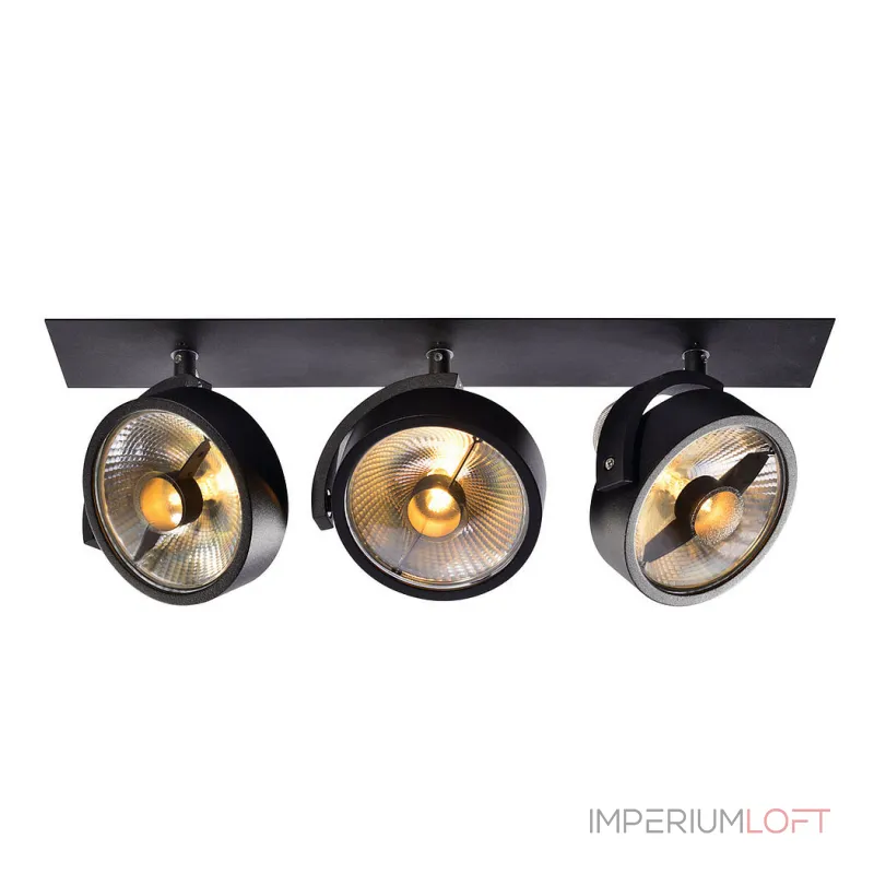 KALU RECESSED QPAR 3 светильник встраиваемый для 3-х ламп ES111 по 75Вт макс., матовый черный KALU RECESSED QPAR 3 светильник встраиваемый для 3-х ламп ES111 по 75Вт макс., матовый черный