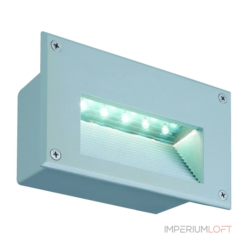 BRICK LED DOWNUNDER светильник встраиваемый IP54 c 18 SMD LED 1Вт (1.4Вт), 6500K, 120lm, серебристый BRICK LED DOWNUNDER светильник встраиваемый IP54 c 18 SMD LED 1Вт (1.4Вт), 6500K, 120lm, серебристый